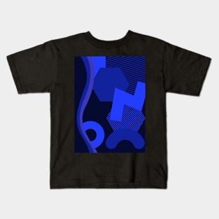 Blue Graphic Art Kids T-Shirt